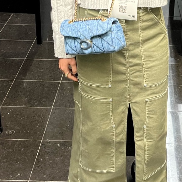 Denim Tabby 20 Coach Quilted Shoulder Bag - Picture 5 of 9